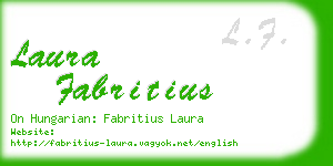 laura fabritius business card